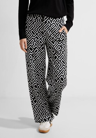 CECIL Loose fit Pants in Black: front