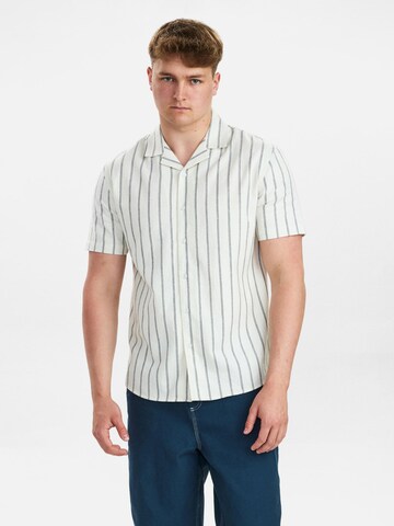 Dxnmxrk Shirt 'DXEthan' in Wit: voorkant