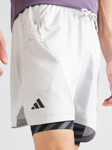 ADIDAS PERFORMANCE Regular Спортен панталон 'Aeroready Two-In-One Pro' в сиво