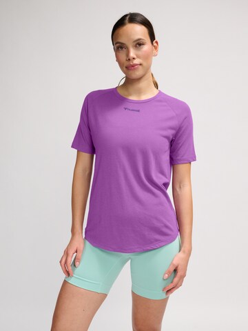 T-shirt fonctionnel 'VANJA' Hummel en violet : devant
