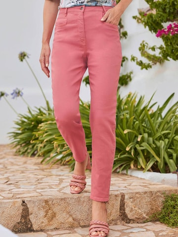 Goldner Skinny Jeans 'Sara' in Roze