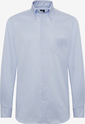 Boggi Milano Regular fit Button Up Shirt 'Ultimate' in Blue: front