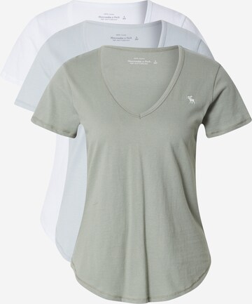 T-shirt 'ICON V MULTIPACK' Abercrombie & Fitch en beige : devant