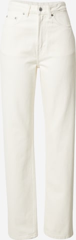 Jeans 'Rowe Extra High Straight' di WEEKDAY in bianco: frontale