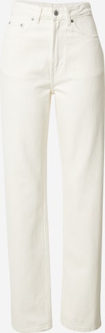 WEEKDAY Jeans 'Rowe Extra High Straight' in White: front