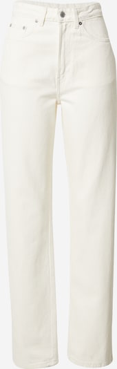 WEEKDAY Jean 'Rowe Extra High Straight' en blanc denim, Vue avec produit