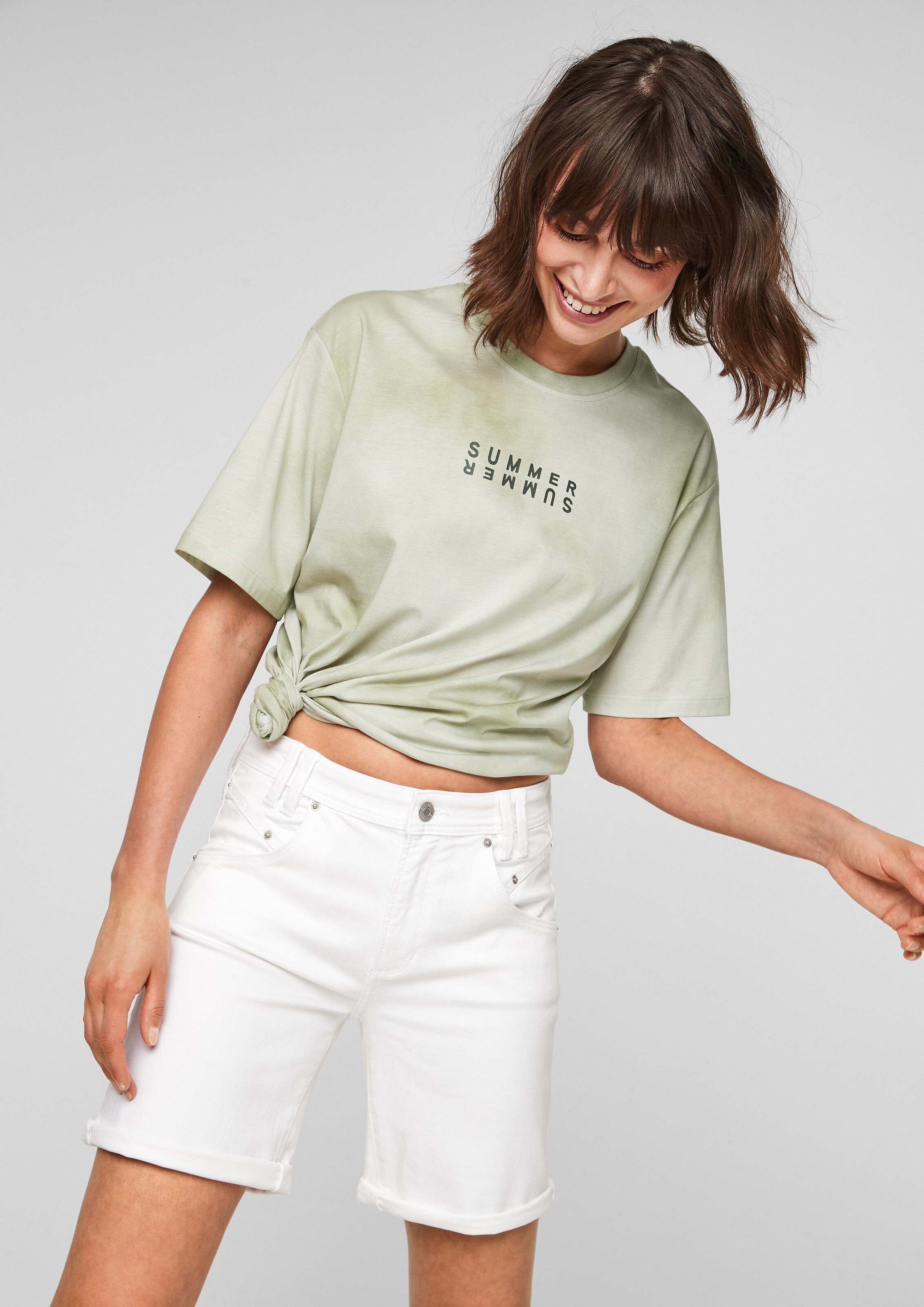 Frauen Shirts & Tops s.Oliver Shirt in Khaki - QX36412
