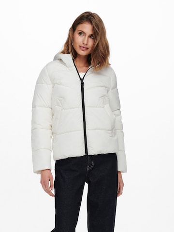 ONLY Winter jacket 'Amanda' in White: front