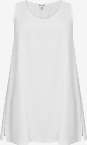 Yoek Dress in White: front