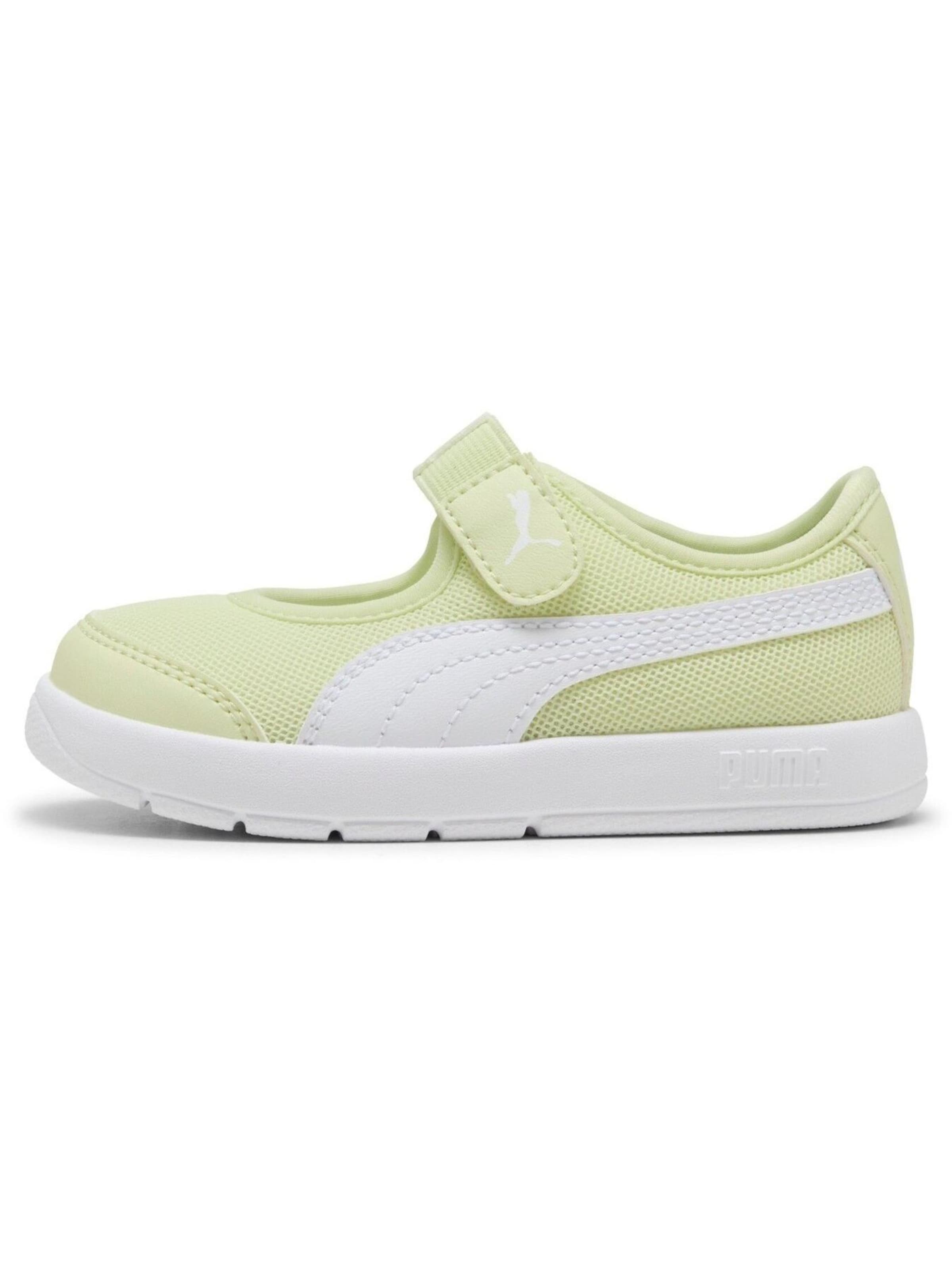 PUMA Sportschuh 'Courtflex V3 Lina V Inf'‌‌‌‌ in Grün: Vorderseite
