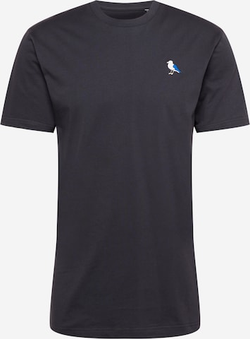 Cleptomanicx Shirt 'Embro Gull' in Blue: front