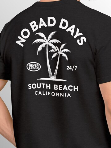 Neverless Shirt 'No Bad Days' in Black