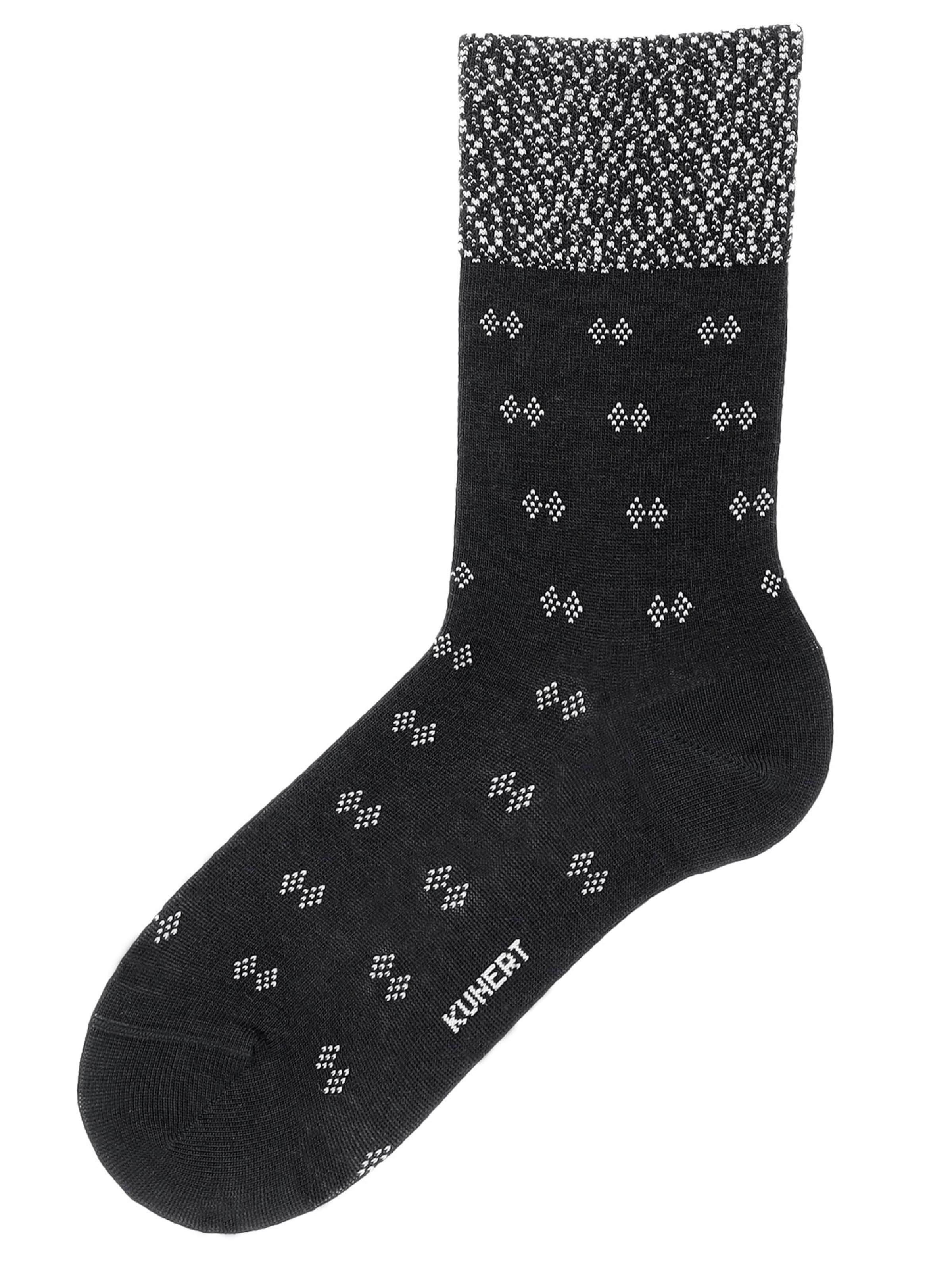 KUNERT Socks 'Business Dots' in Black: front