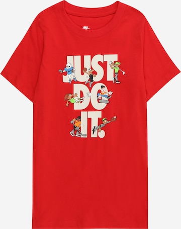 Tricou de la Nike Sportswear pe roșu: față