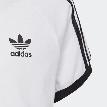 ADIDAS ORIGINALS T-Shirt 'Adicolor 3-Stripes' in Weiß