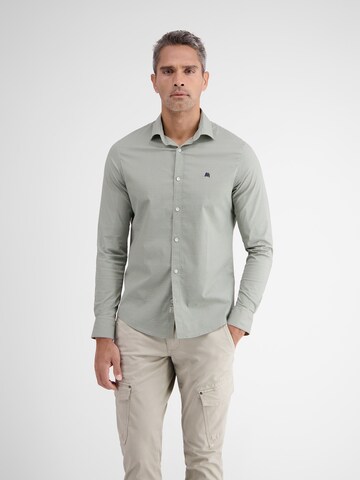 LERROS Regular fit Button Up Shirt in Grey: front