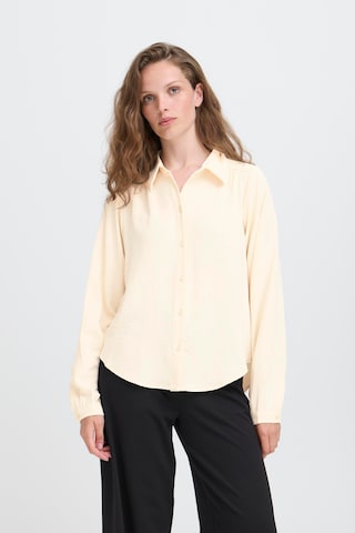 Chemisier 'KIMMIE' ICHI en beige : devant