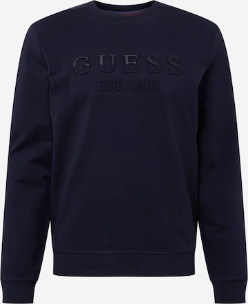 GUESS Sweatshirt in Blue: front