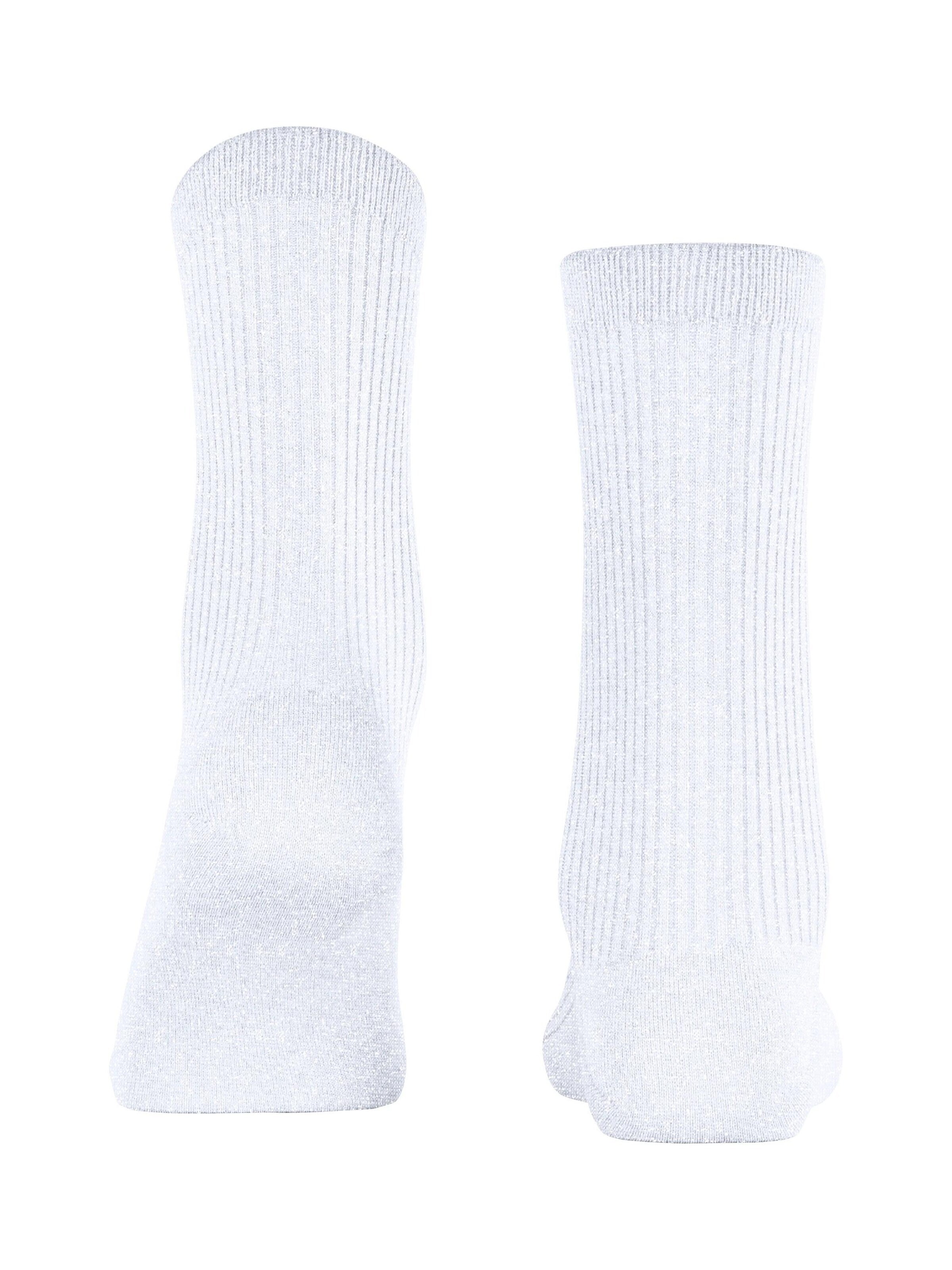 FALKE Socken 'Shiny Rib'‌‌‌‌‌‌ in Weiß