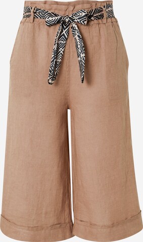 ZABAIONE Wide leg Pants 'Chaila' in Beige: front