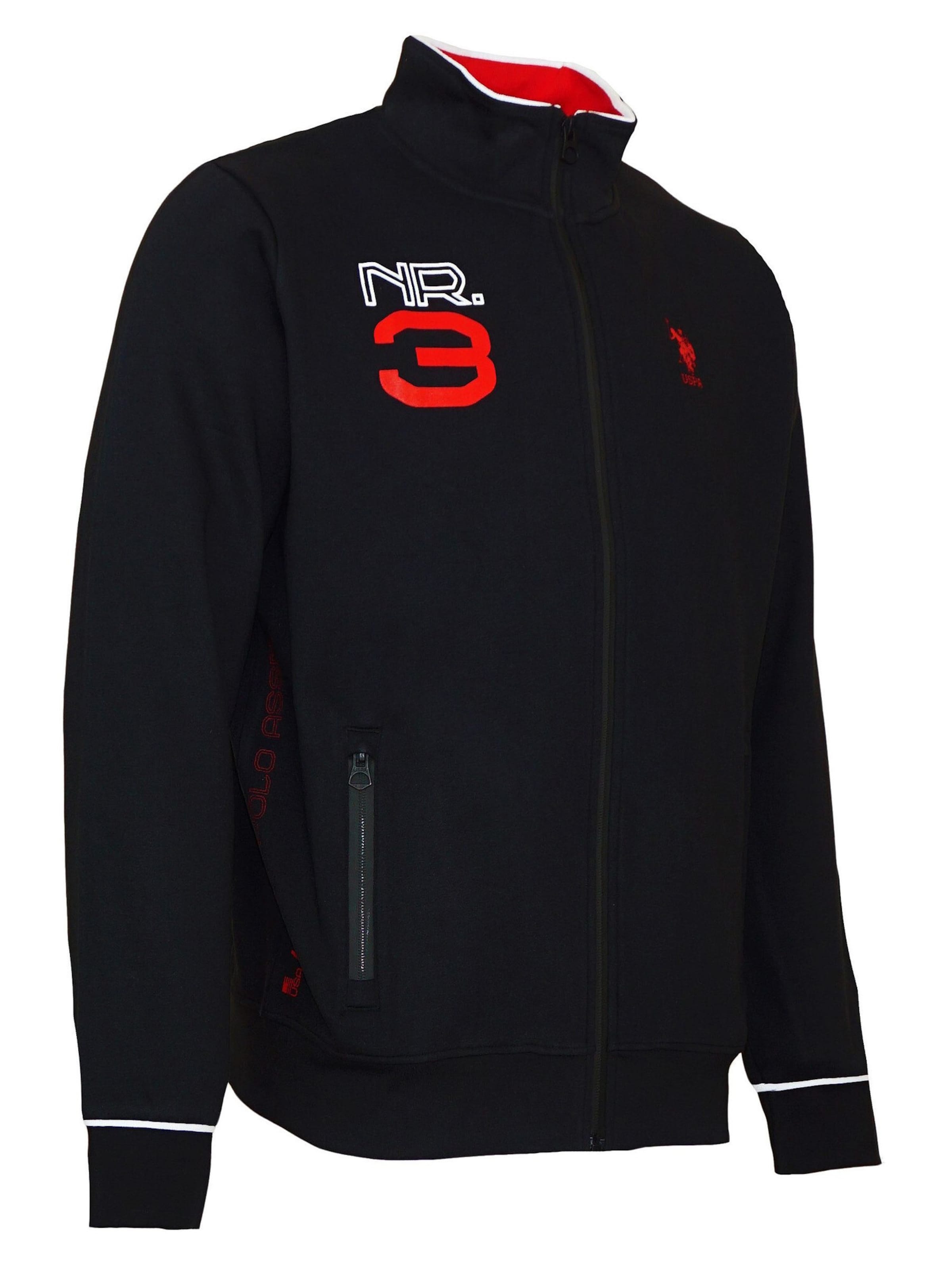 U.S. POLO ASSN. Sweatvest in Zwart