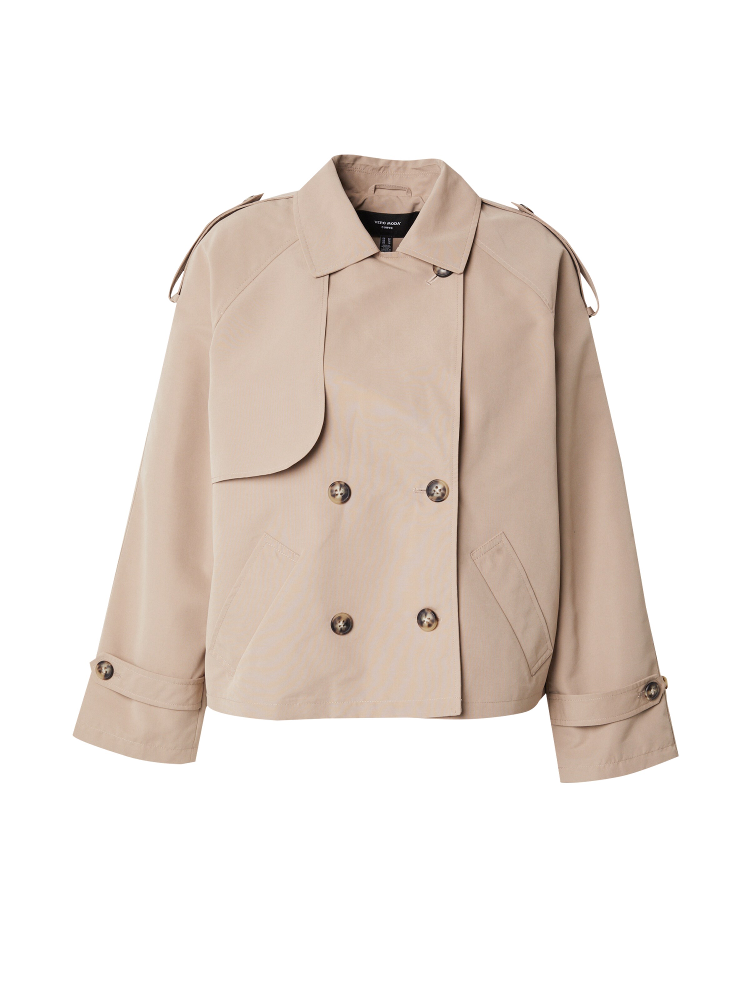 Vero Moda Curve Between-Season Jacket 'Chloe' in Beige: front