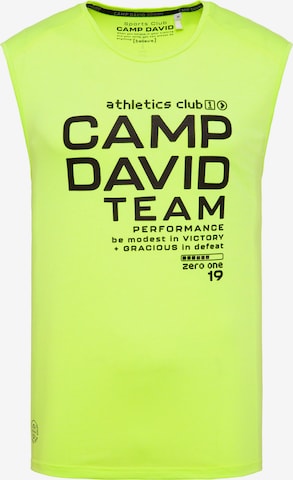 CAMP DAVID Paita värissä keltainen: etupuoli