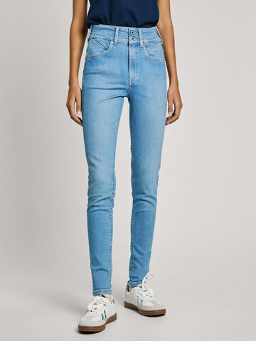 Pepe Jeans Slimfit Jeans in Blauw: voorkant