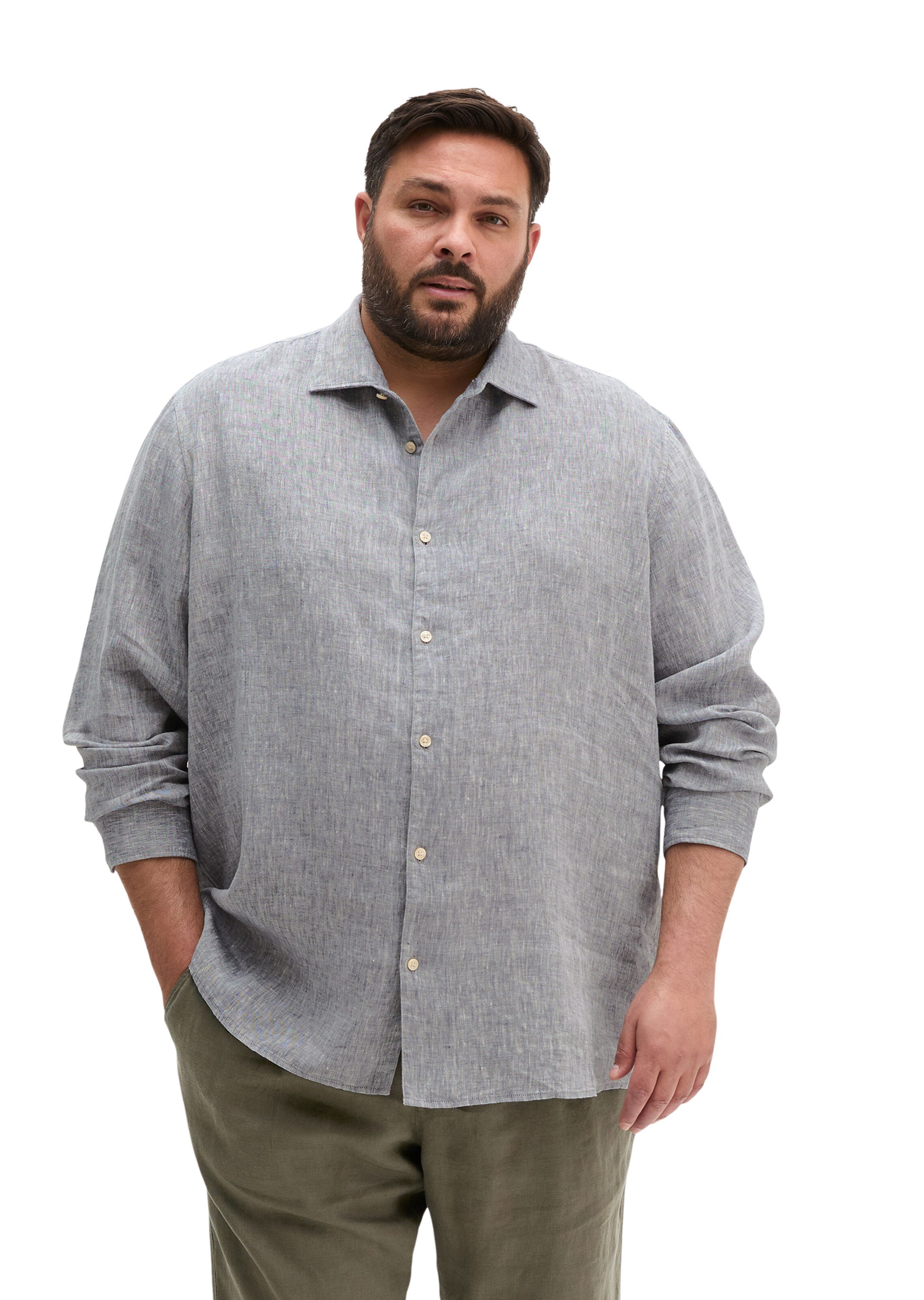 Marc O'Polo Regular fit Button Up Shirt in Blue: front