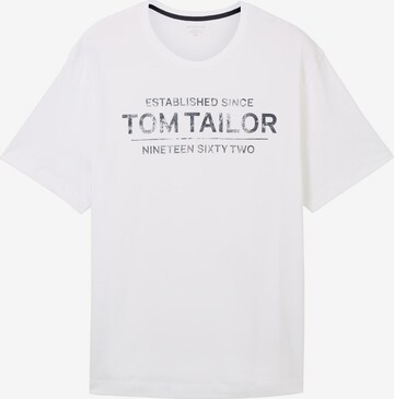 Maglietta di TOM TAILOR Men + in bianco: frontale
