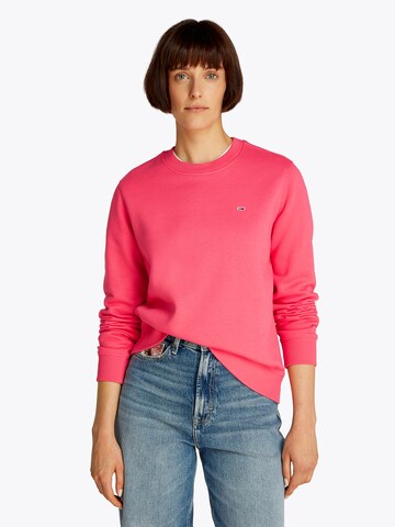 Sweat-shirt Tommy Jeans en rouge : devant