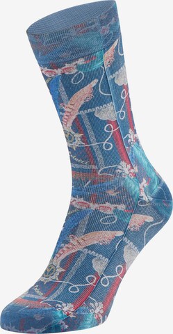 Chaussettes 'Ciotto' Carlo Colucci en bleu : devant