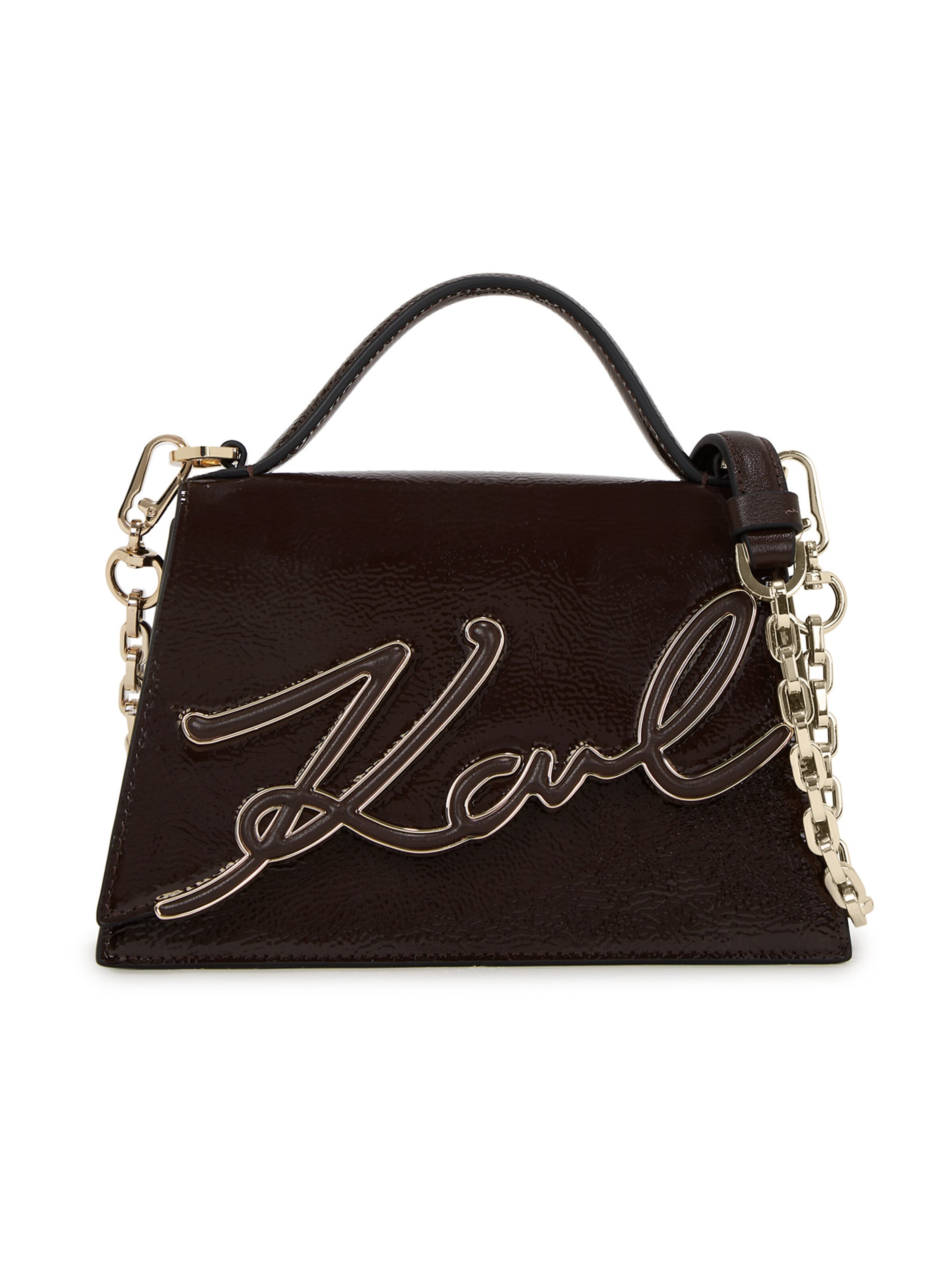 Karl Lagerfeld Handbag in Brown: front