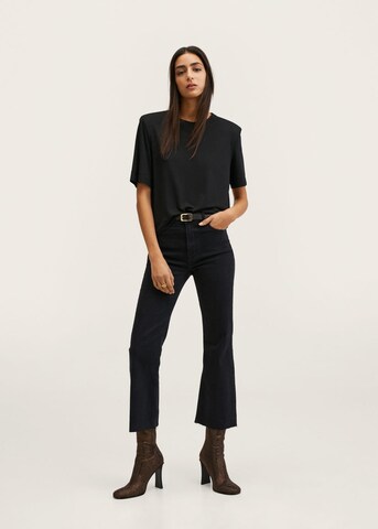 MANGO Flared Jeans 'Sienna' in Schwarz