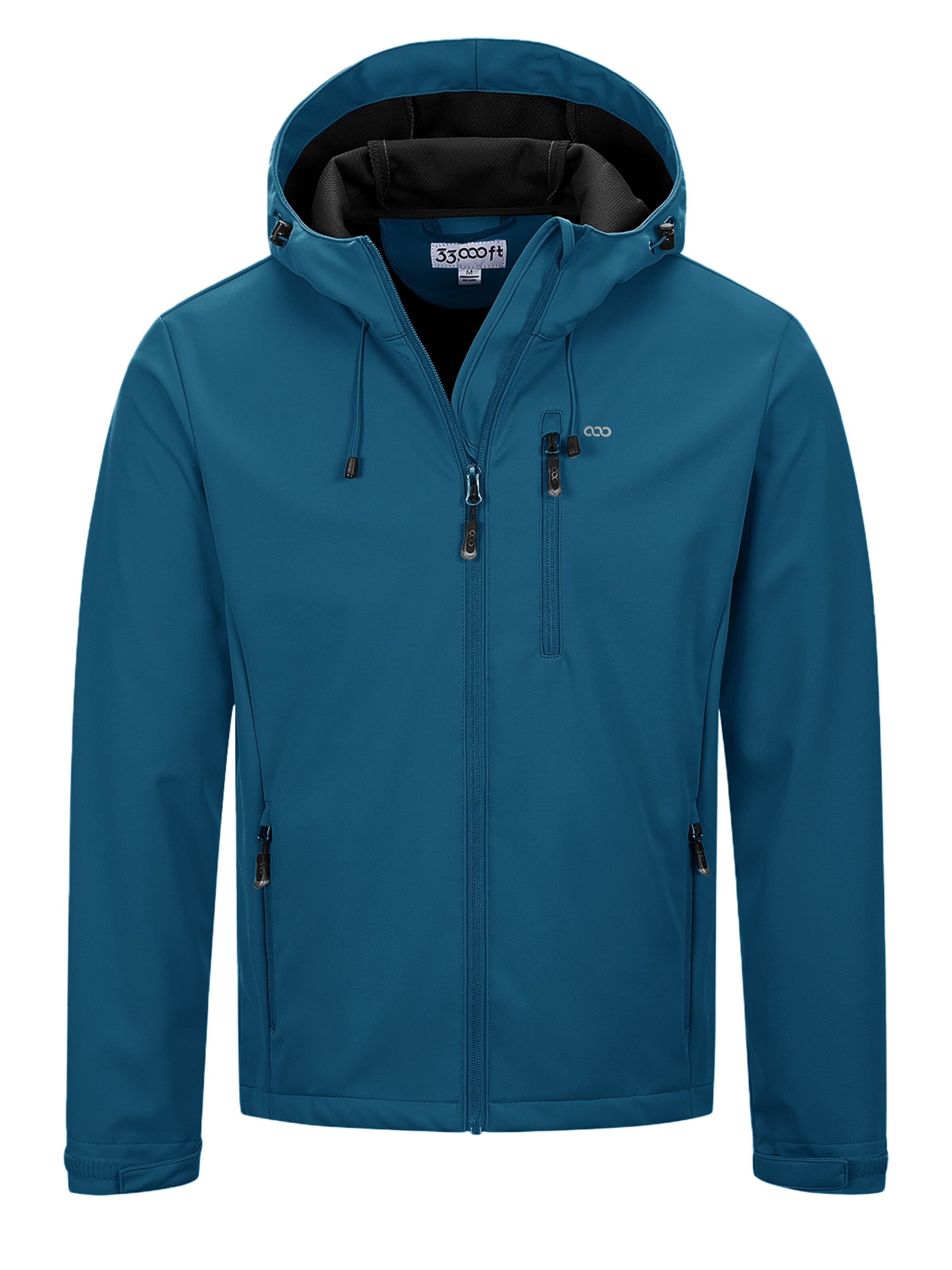 33,000ft Outdoor jacket '33,000ft Men's Softshell Jacket' in Green: front
