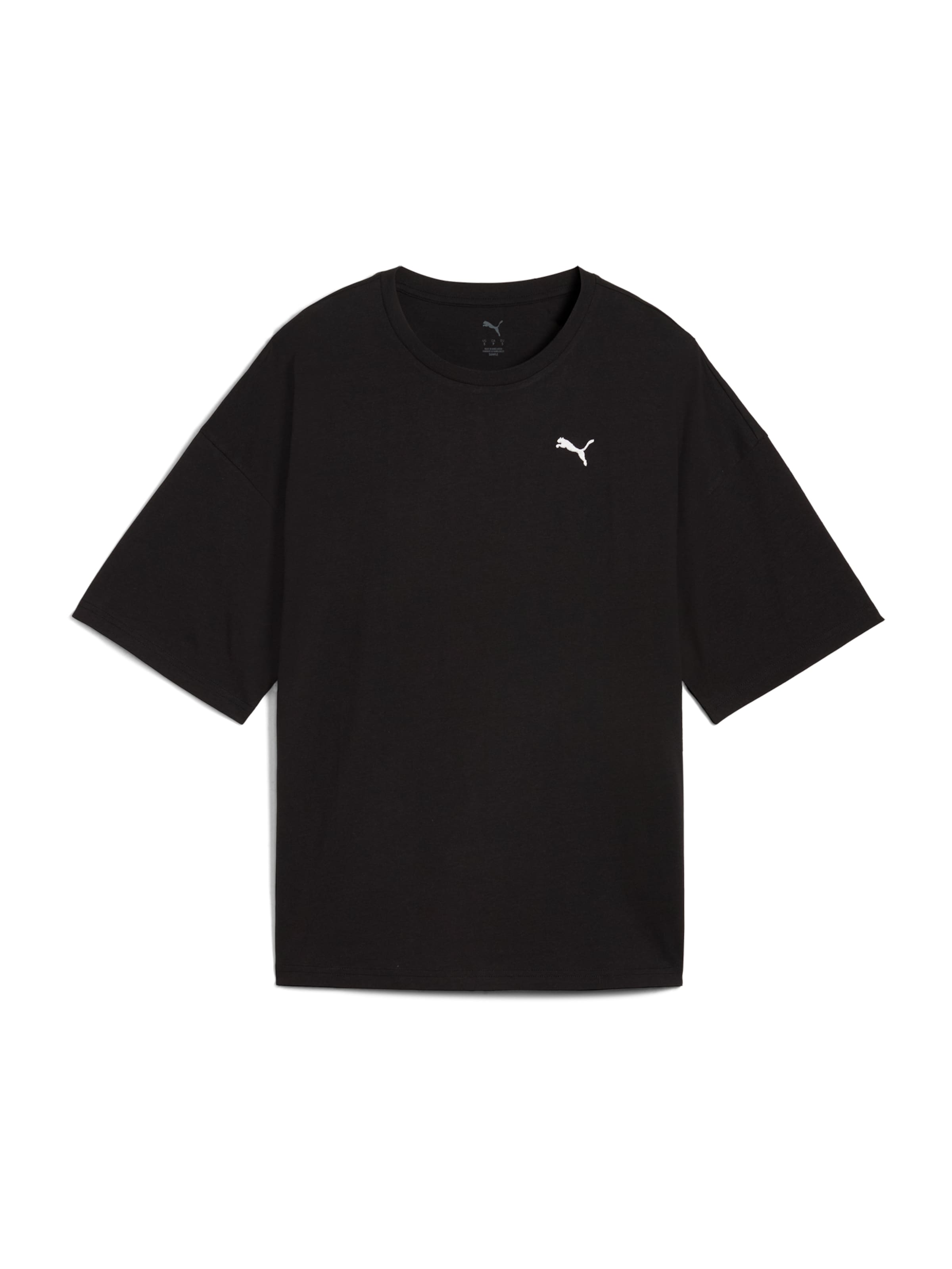 PUMA T-Shirt 'Wardrobe Essentials' in Schwarz: Vorderseite