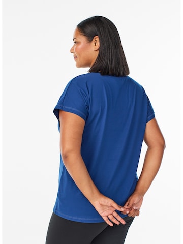 Tricou 'Abasic' de la Active by Zizzi pe albastru