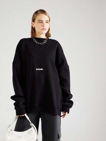 Karo Kauer Sweatshirt 'Sold Out' in Black: front