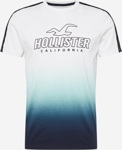 Tricou HOLLISTER pe albastru / alb, Vizualizare produs