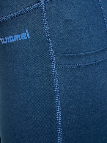 Hummel Skinny Workout Pants 'MT Mabley' in Blue