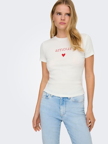 ONLY T-shirt 'ONLKIRA' i vit