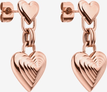PURELEI Earrings 'Whispering Hearts' in Gold: front