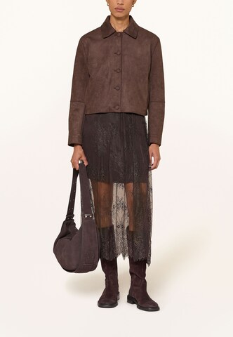darling harbour Bluse Blouson in Braun: Vorderseite