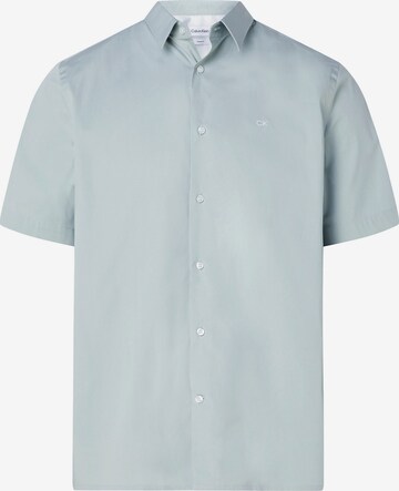 Calvin Klein Button Up Shirt in Blue: front