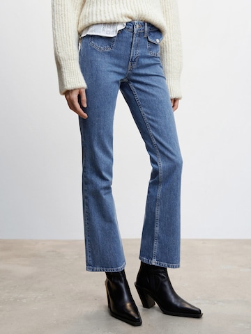 MANGO Flared Jeans 'Carmela' in Blue: front