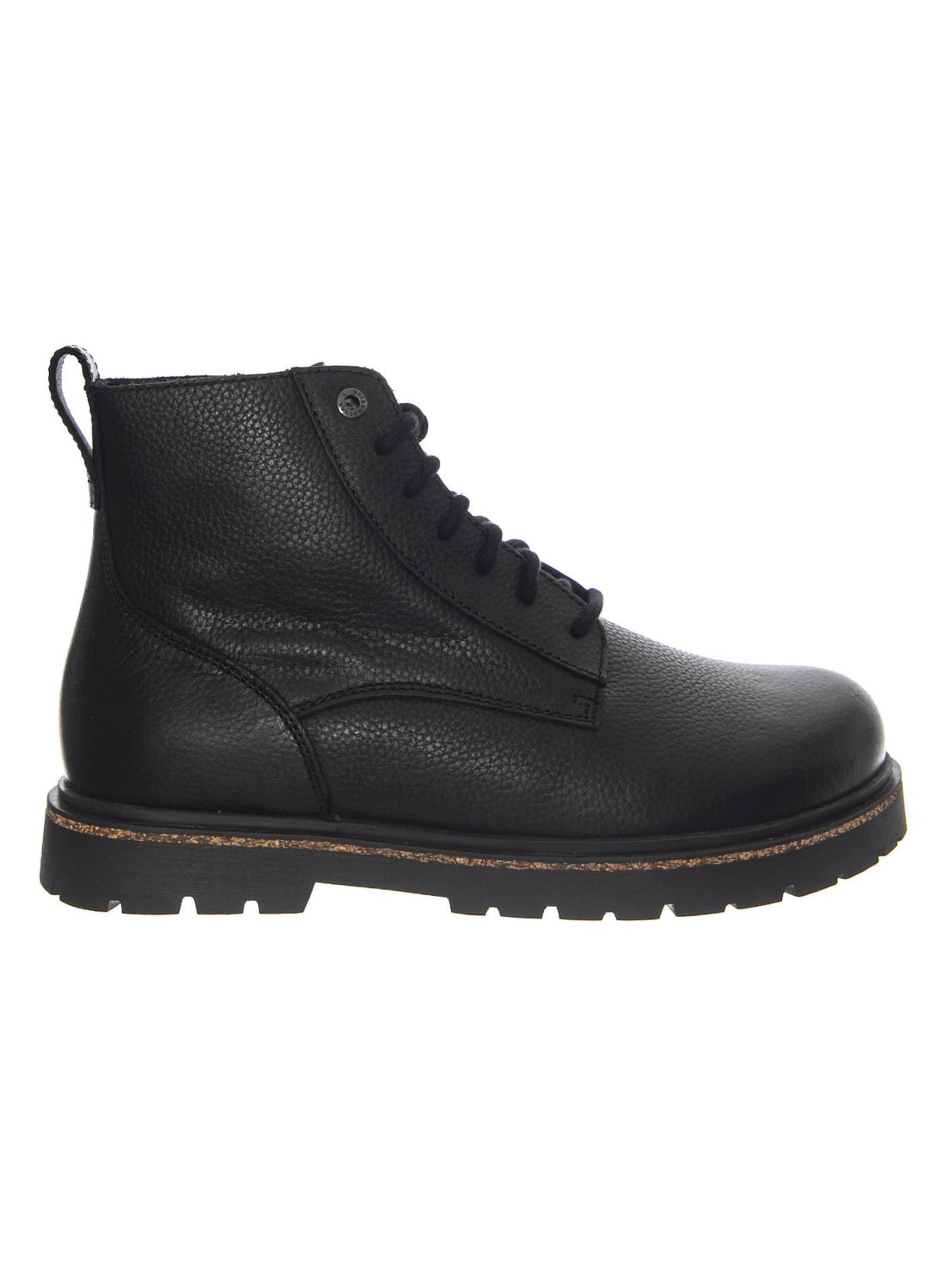 BIRKENSTOCK Kozaki 'Highwood Lace Mid N Black, Natural Leather' w kolorze czarny: przód