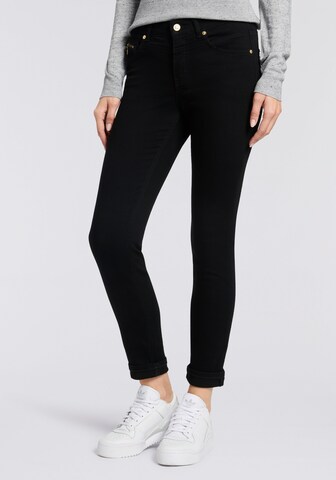 MAC Skinny Jeans in Blue: front