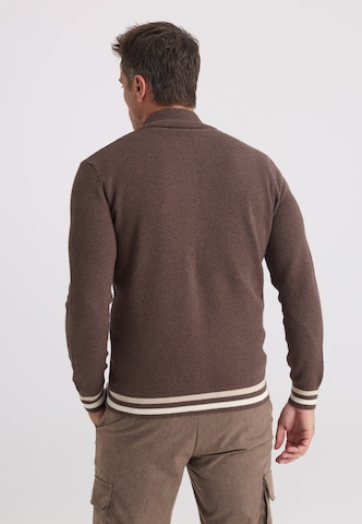 Felix Hardy Knit Cardigan in Brown