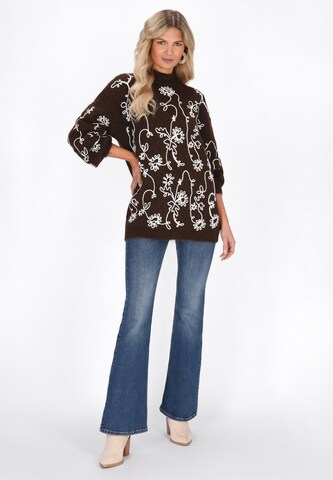 Pull-over usha FESTIVAL en marron