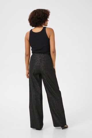 SOAKED IN LUXURY Wide leg Trousers 'Cahlina Corinne' in Black